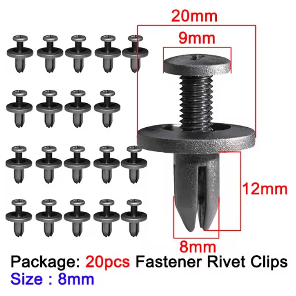 AutoLock 6mm Push Type Plastic Rivet Fastener Clips For Toyota 10 To 50pcs 1