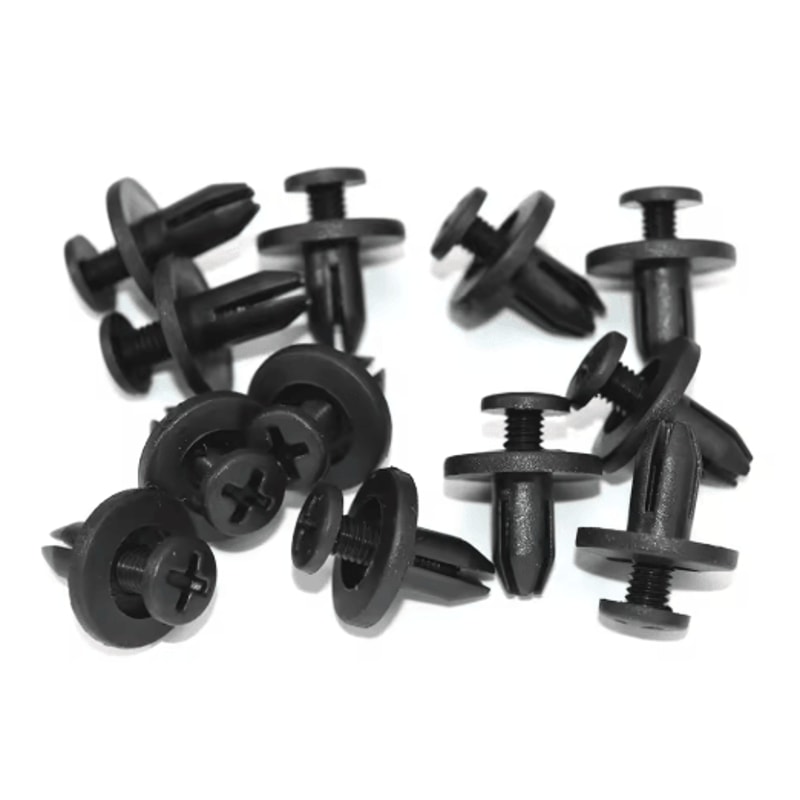 AutoLock 6mm Push Type Plastic Rivet Fastener Clips For Toyota 10 To 50pcs 6