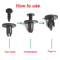 AutoLock 6mm Push Type Plastic Rivet Fastener Clips For Toyota 10 To 50pcs 9