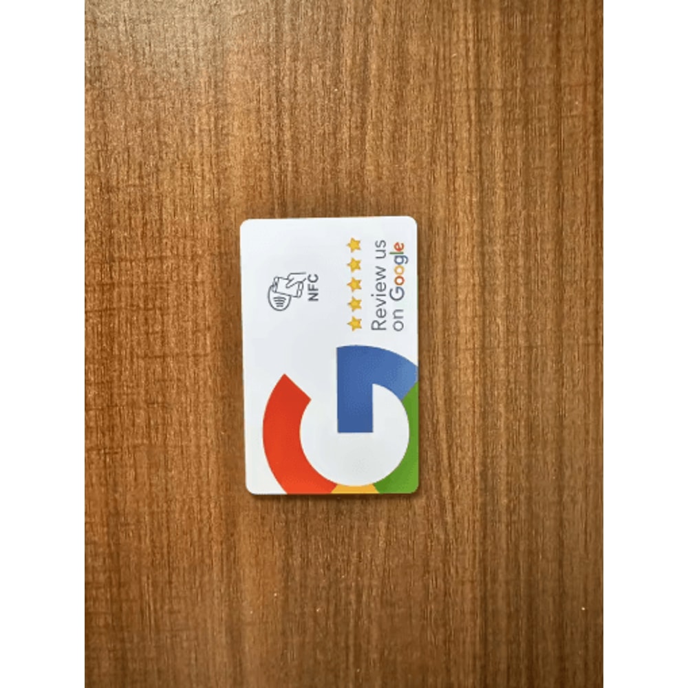 ReviewTap NFC Google Review Acrylic Stand And Card NTAG215 Waterproof 7