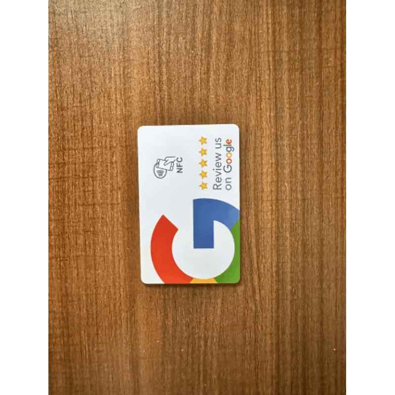 ReviewTap NFC Google Review Acrylic Stand And Card NTAG215 Waterproof 7