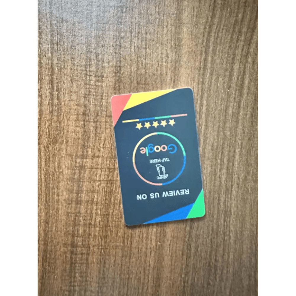 ReviewTap NFC Google Review Acrylic Stand And Card NTAG215 Waterproof 14