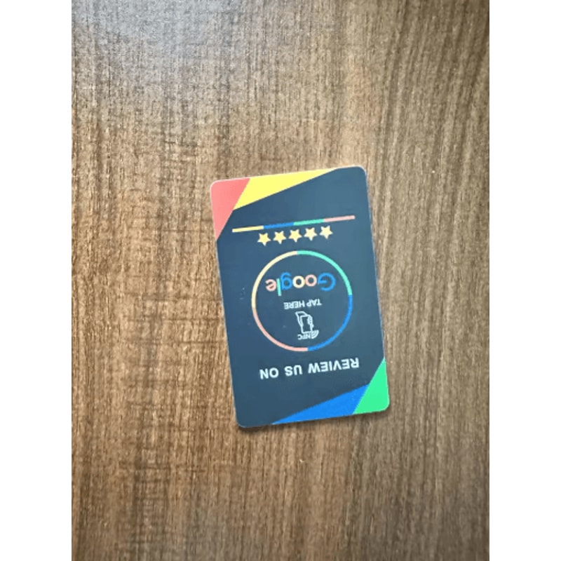 ReviewTap NFC Google Review Acrylic Stand And Card NTAG215 Waterproof 14