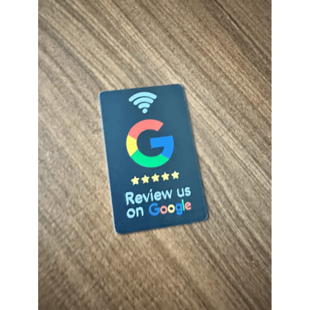 ReviewTap NFC Google Review Acrylic Stand And Card NTAG215 Waterproof 17