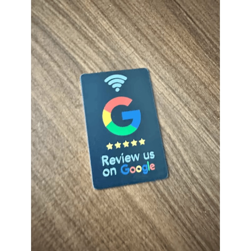 ReviewTap NFC Google Review Acrylic Stand And Card NTAG215 Waterproof 17