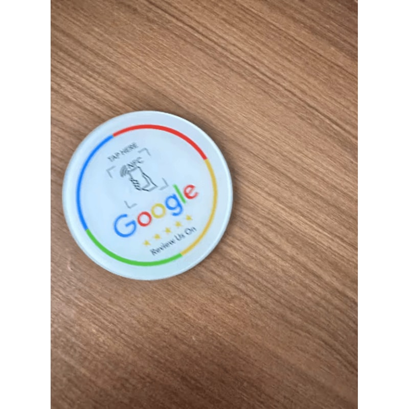 ReviewTap NFC Google Review Acrylic Stand And Card NTAG215 Waterproof 9