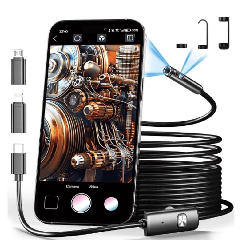 InstaScope 8mm 1080P Endoscope Inspection Camera For IPhone And Android 4