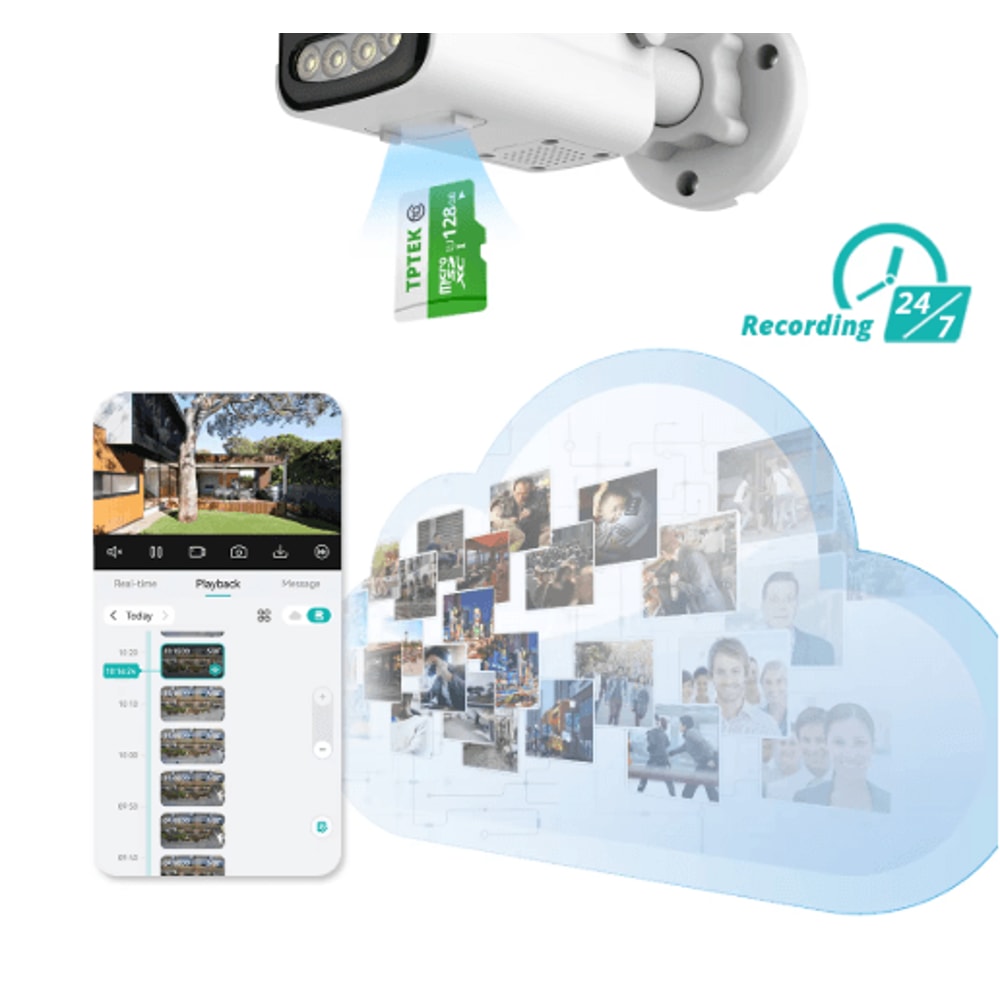 VisionGuard 4K WiFi Outdoor AI Security Camera 5MP To 8MP Options 0