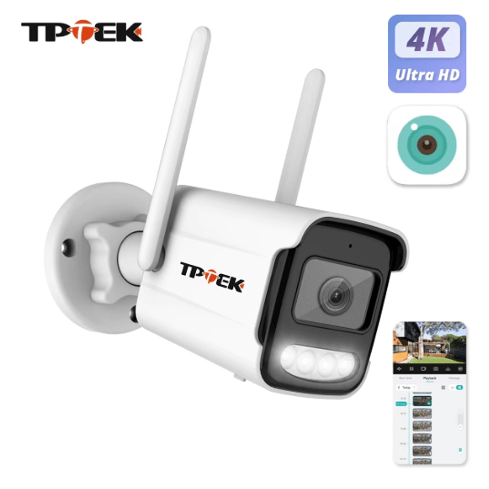 VisionGuard 4K WiFi Outdoor AI Security Camera 5MP To 8MP Options 12