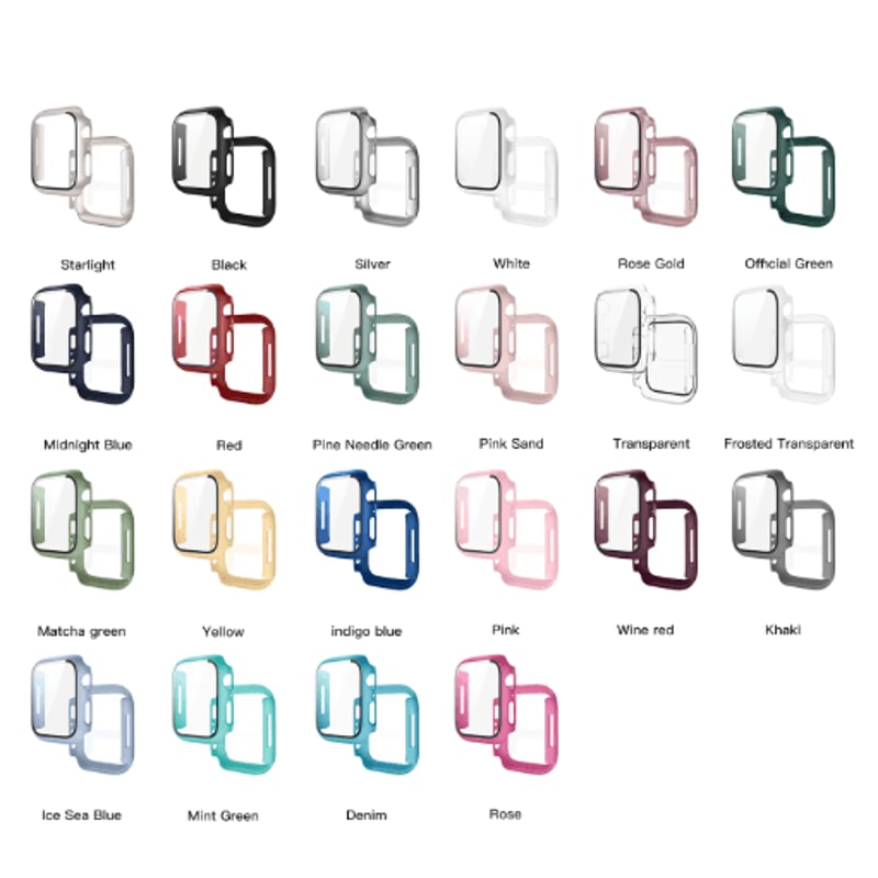 ArmorEdge Tempered Glass Case With PC Bumper For Apple Watch 0