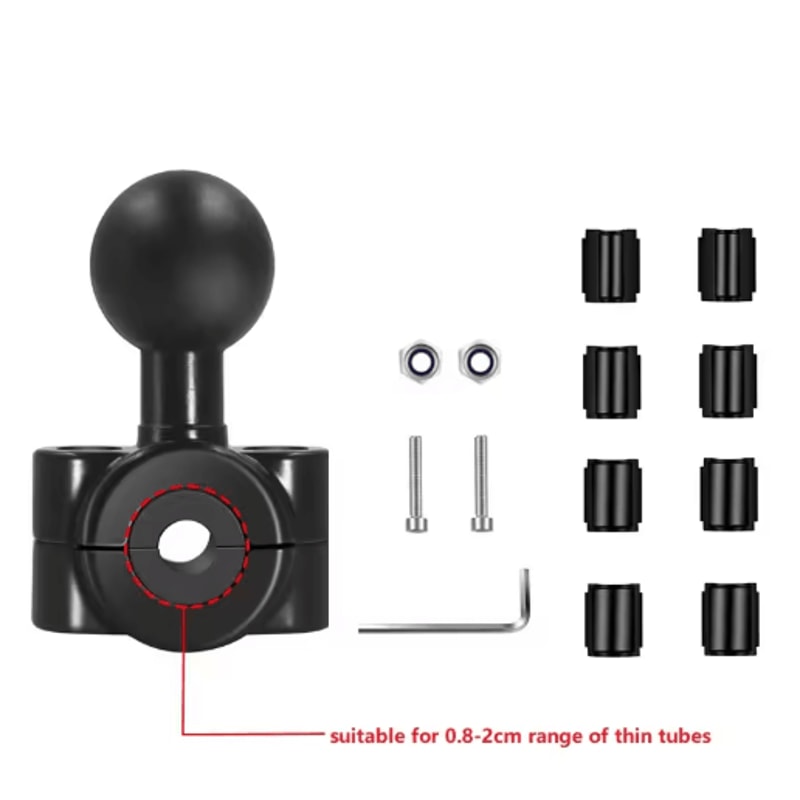 FlexRide 1Inch Ball Head GPS Camera Mount With 10mm Base 10