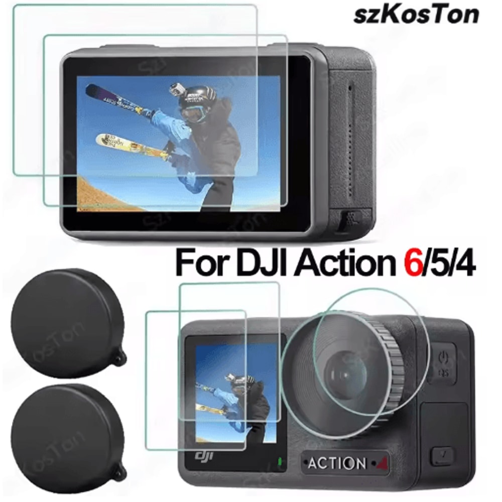 LensGuard Silicone Camera Lens Dust Cover Set For DJI Osmo Action Series 0