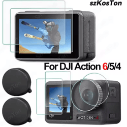 lensguard silicone camera lens dust cover set for dji osmo action series