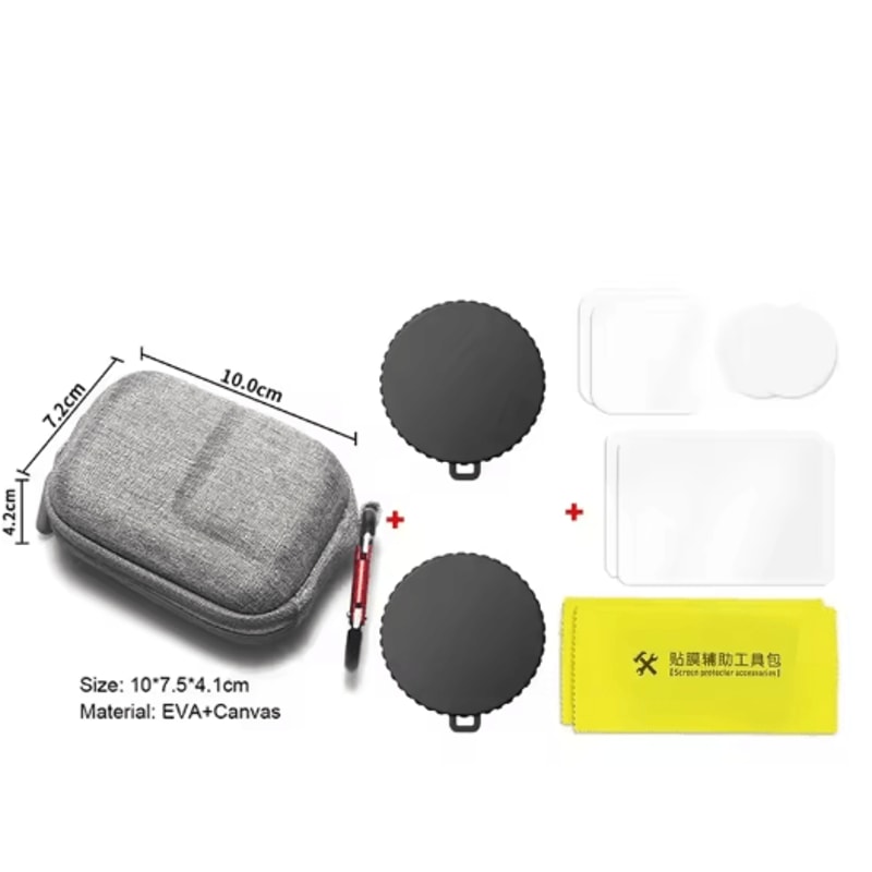 LensGuard Silicone Camera Lens Dust Cover Set For DJI Osmo Action Series 2