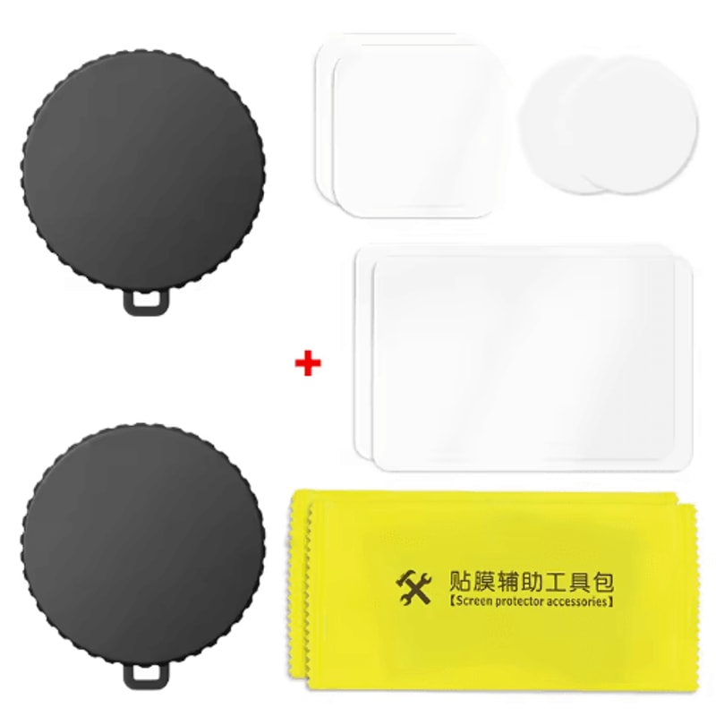 LensGuard Silicone Camera Lens Dust Cover Set For DJI Osmo Action Series 4