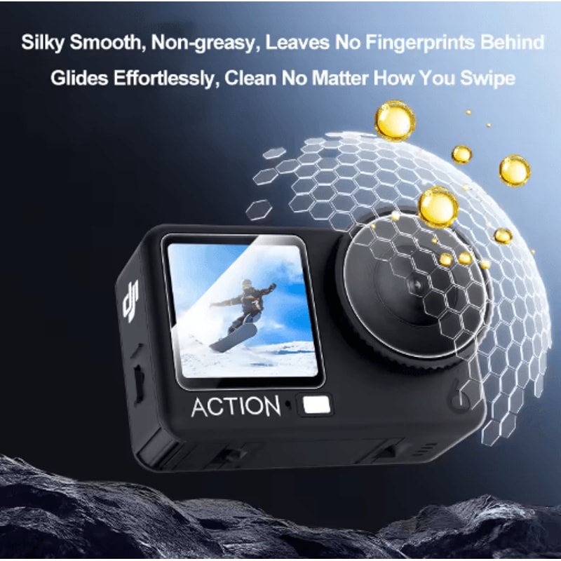 LensGuard Silicone Camera Lens Dust Cover Set For DJI Osmo Action Series 8