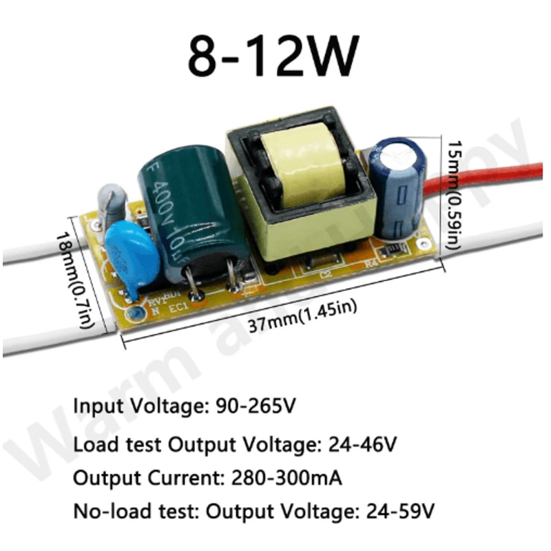 PowerMate 220V Constant Current LED Driver Board 1W36W 300mA 4