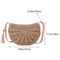 Solara HalfMoon Straw Crossbody Bag Handmade Summer Rattan Handbag 10