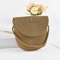 Solara HalfMoon Straw Crossbody Bag Handmade Summer Rattan Handbag 4