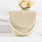 Solara HalfMoon Straw Crossbody Bag Handmade Summer Rattan Handbag 5