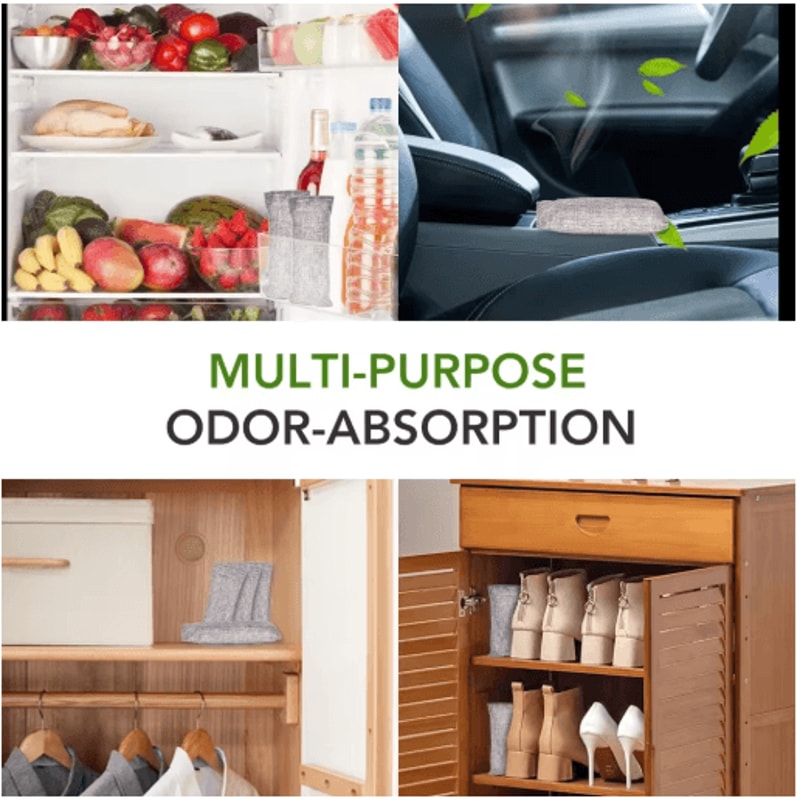 PureNest Bamboo Charcoal Air Purifying Bags 10 Pack 0