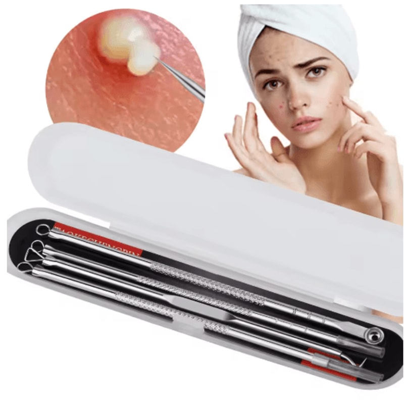 ClearPoint Ultra Fine Blackhead And Pimple Remover Tweezers Set 2