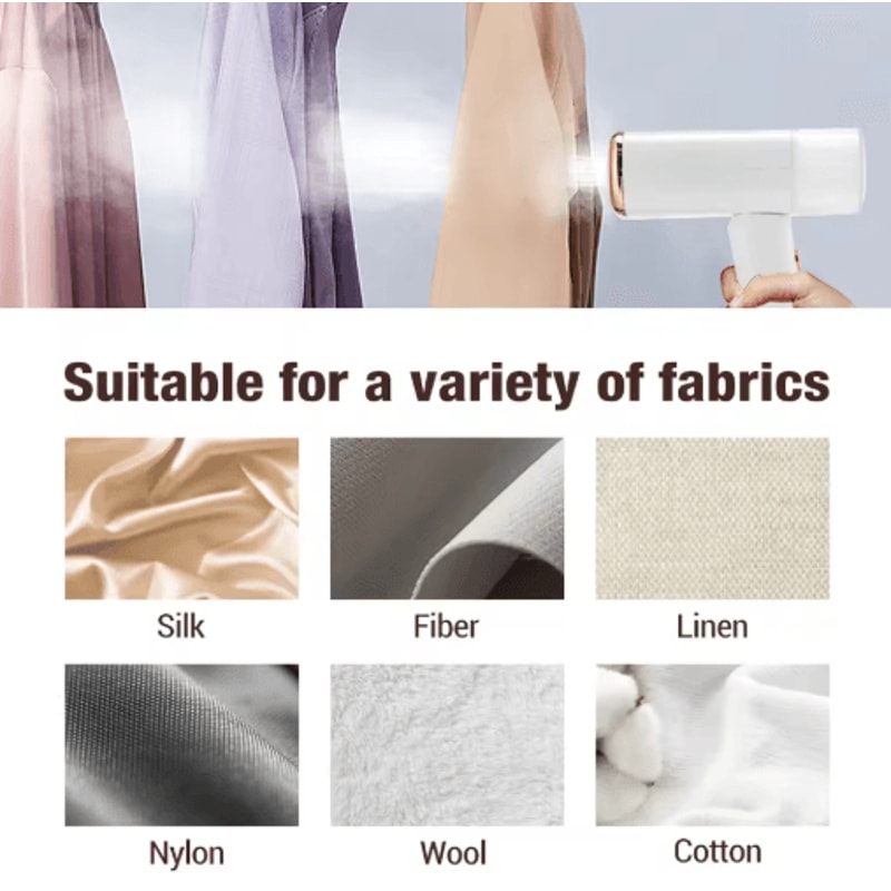 SteamFold 1000W Portable Handheld Steam Iron Folding Mini Garment Steamer 2