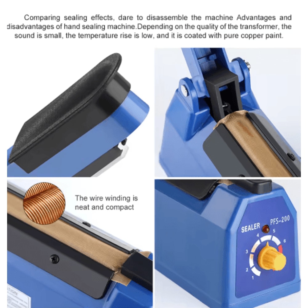 SealPro 8 Inch Manual Impulse Heat Sealer For Plastic And Shrink Bags 6