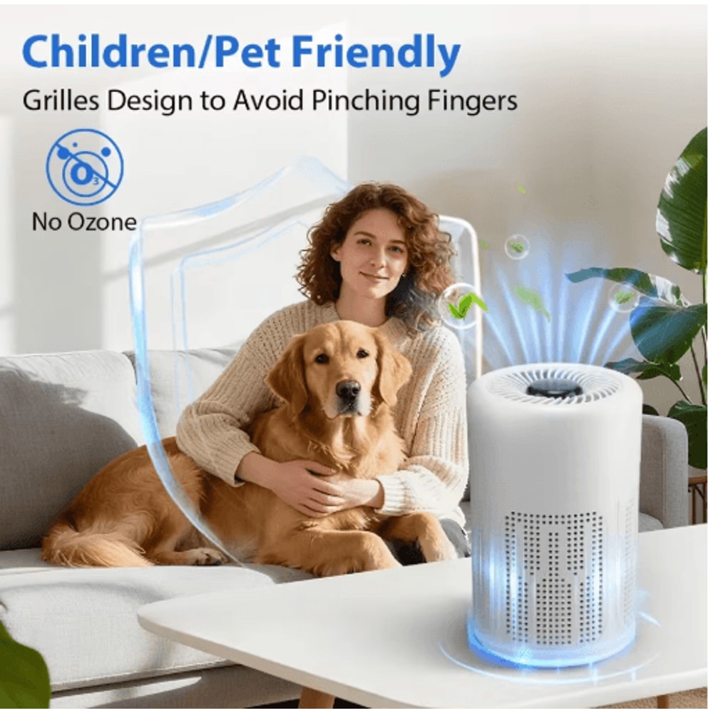PureBreathe USB Portable Air Purifier With HEPA And Negative Ion Technology 6