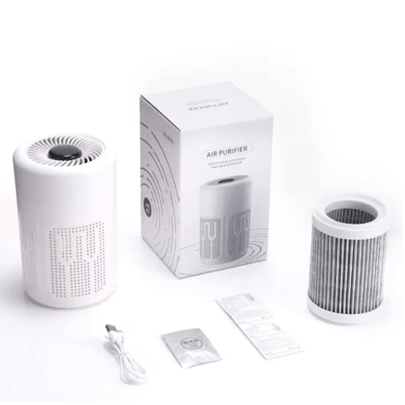 PureBreathe USB Portable Air Purifier With HEPA And Negative Ion Technology 7