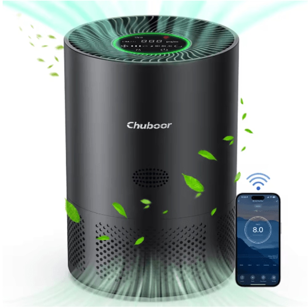 Chuboor HEPA Air Purifier For Home Allergies And Pet Hair Up To 360 Ft 1
