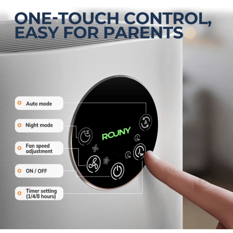 AeroPure 2 In 1 Air Purifier And Humidifier With H13 True HEPA White 5