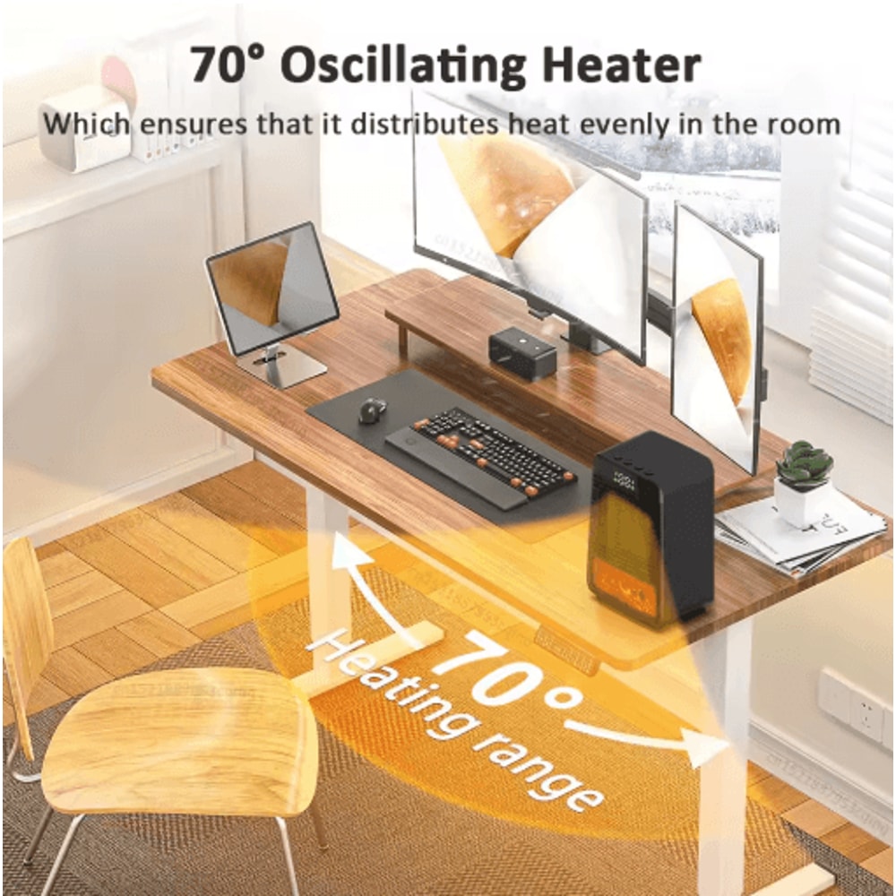 HeatEase Desktop Electric Hot Air Blower With Thermostat 5