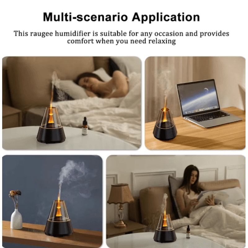 MistGlow USB Mini Air Humidifier And Aroma Essential Oil Diffuser With Night Light 3