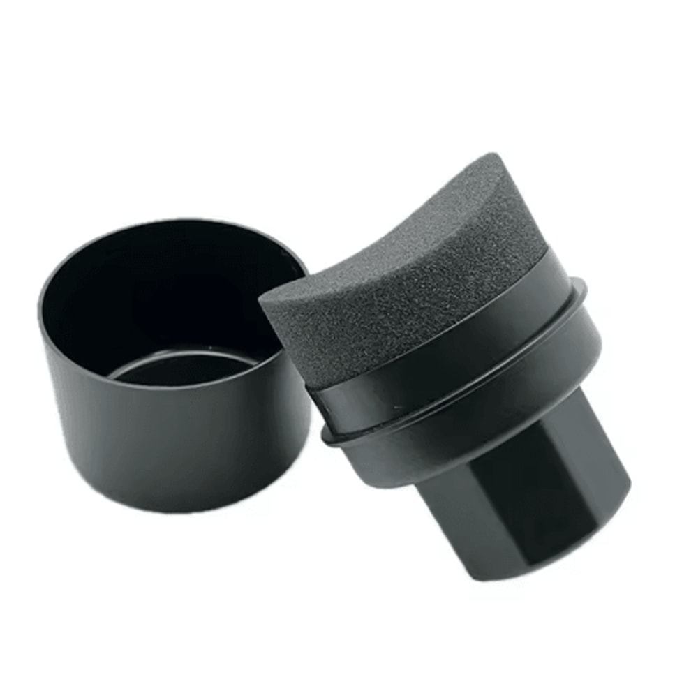 Curved Car Tire Waxing Sponge Applicator With Protective Lid 5