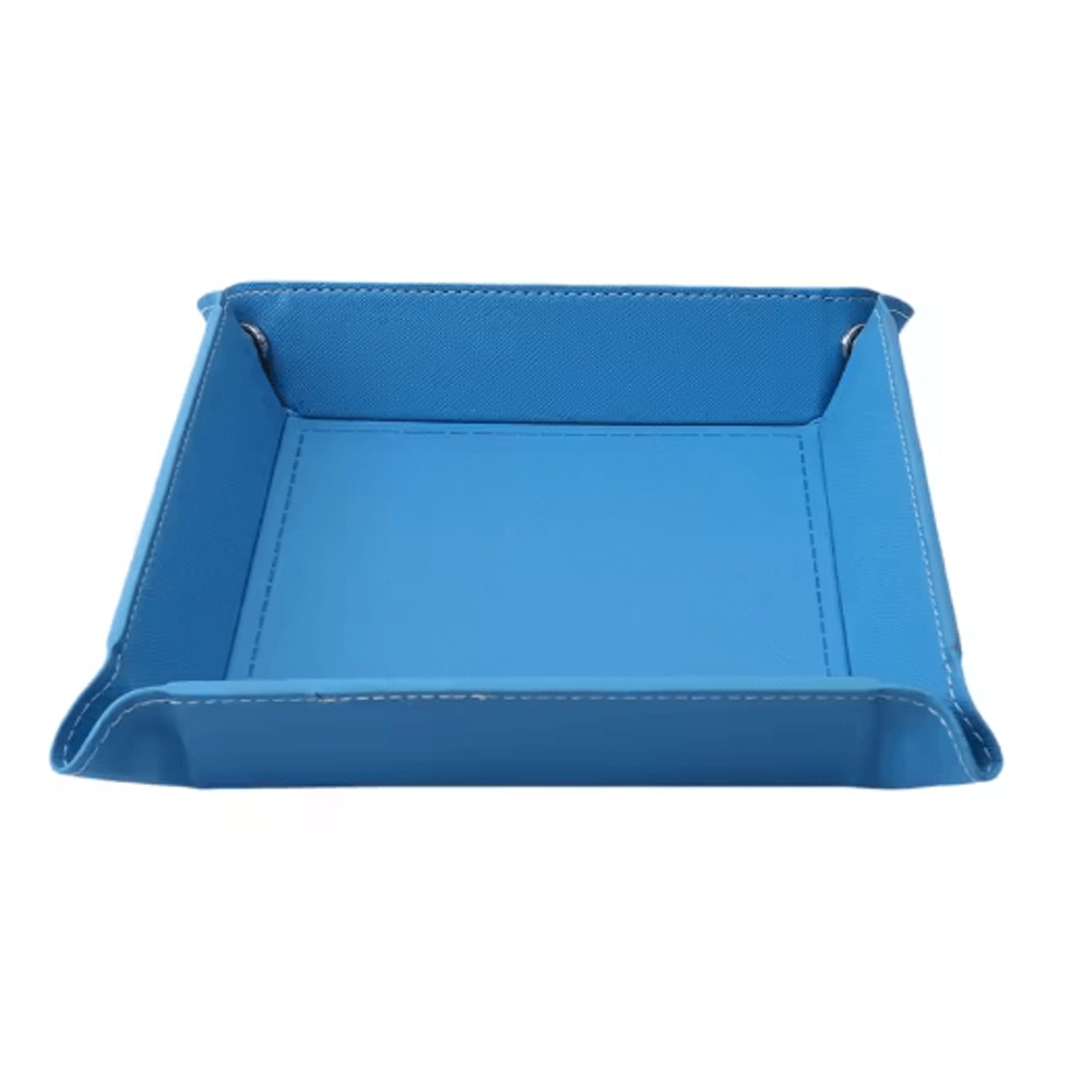 PU Leather Folding Valet Tray Organizer For Desk And Travel 1