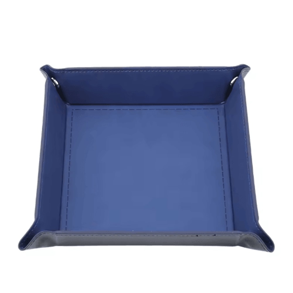 PU Leather Folding Valet Tray Organizer For Desk And Travel 5