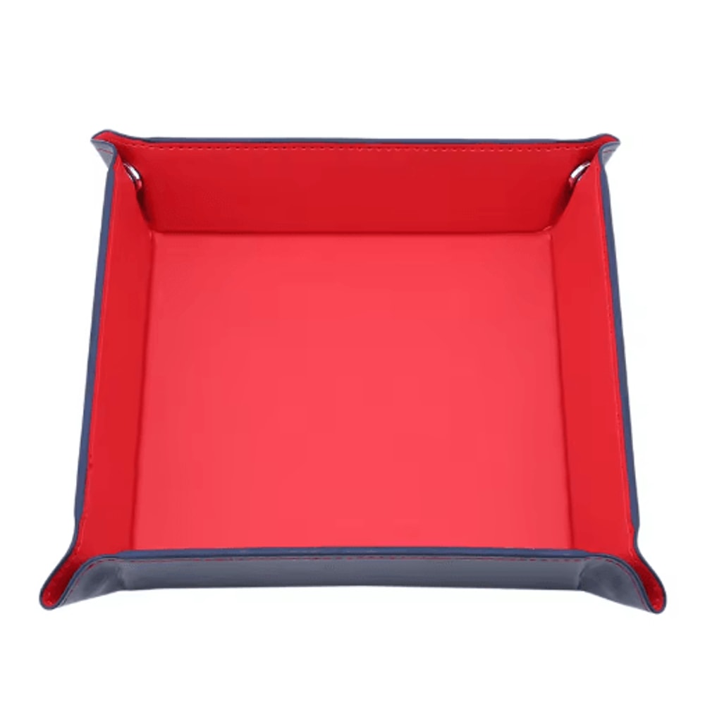 PU Leather Folding Valet Tray Organizer For Desk And Travel 9