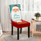 Christmas High Back Dining Chair Cover Set Festive Elastic Decoration 5