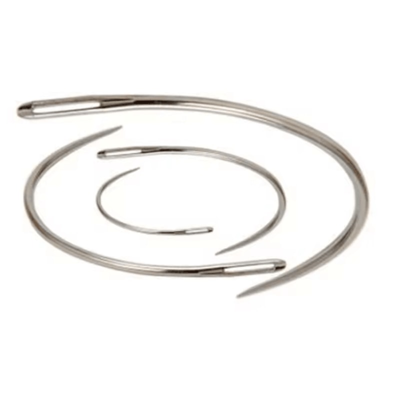 C Type Curved Leather Sewing Needles Set For Hand Stitching 4 PCS 4