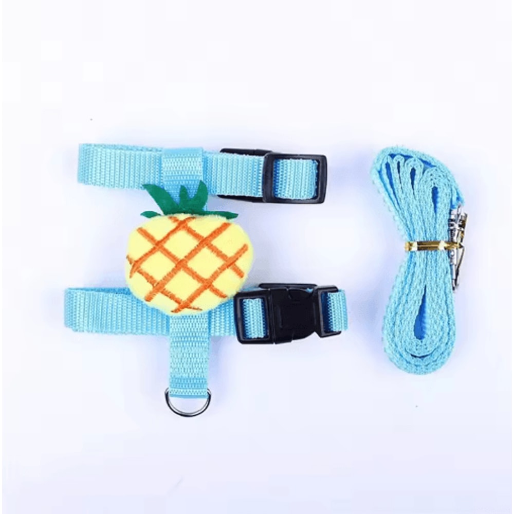Adjustable Rabbit Harness And Leash Set For Small Animals Cute And Secure Outdoor Walking Gear 1
