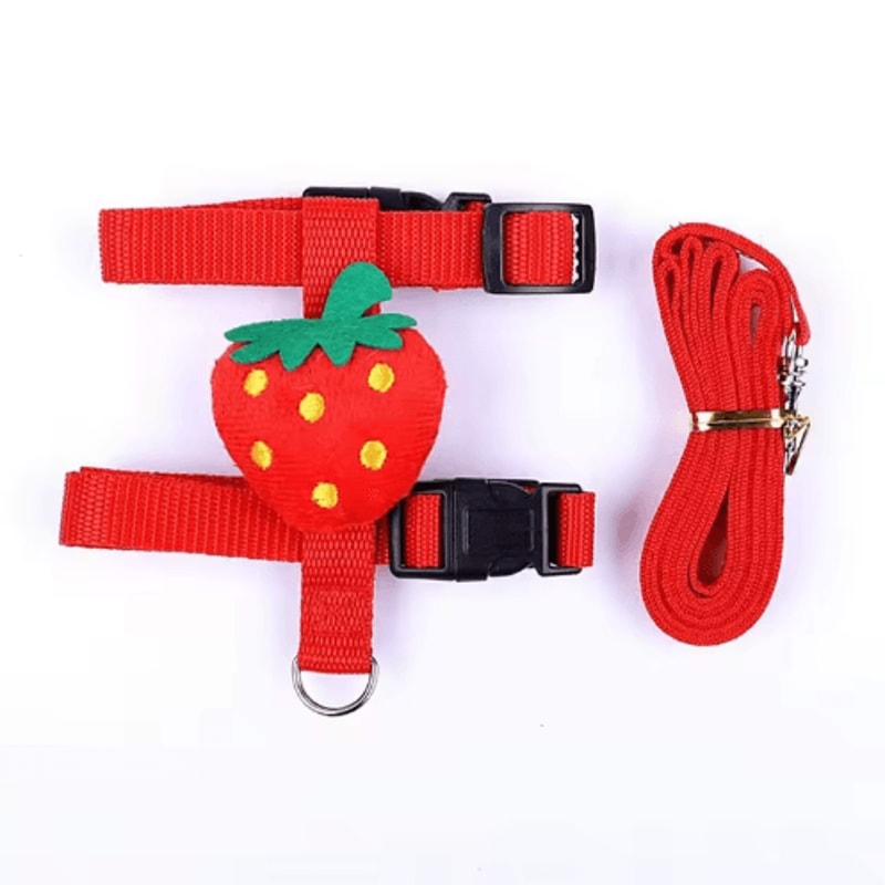Adjustable Rabbit Harness And Leash Set For Small Animals Cute And Secure Outdoor Walking Gear 3