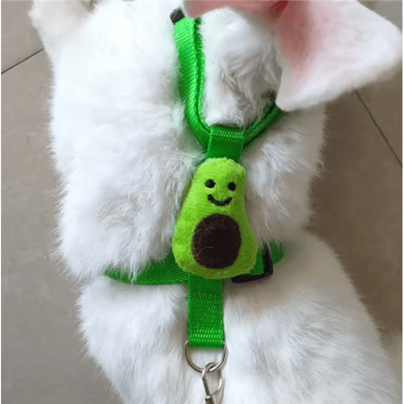 Adjustable Rabbit Harness And Leash Set For Small Animals Cute And Secure Outdoor Walking Gear 7