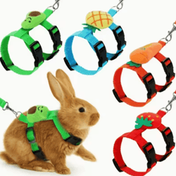 adjustable rabbit harness and leash set for small animals cute and secure outdoor walking gear