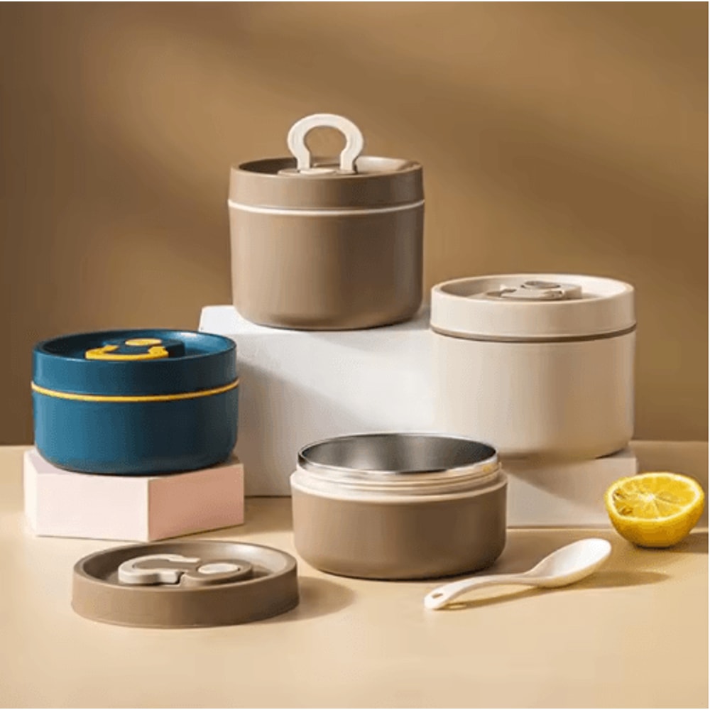 Stainless Steel Food Thermal Jar Insulated Soup Cup Lunch Container 350ml 650ml 9