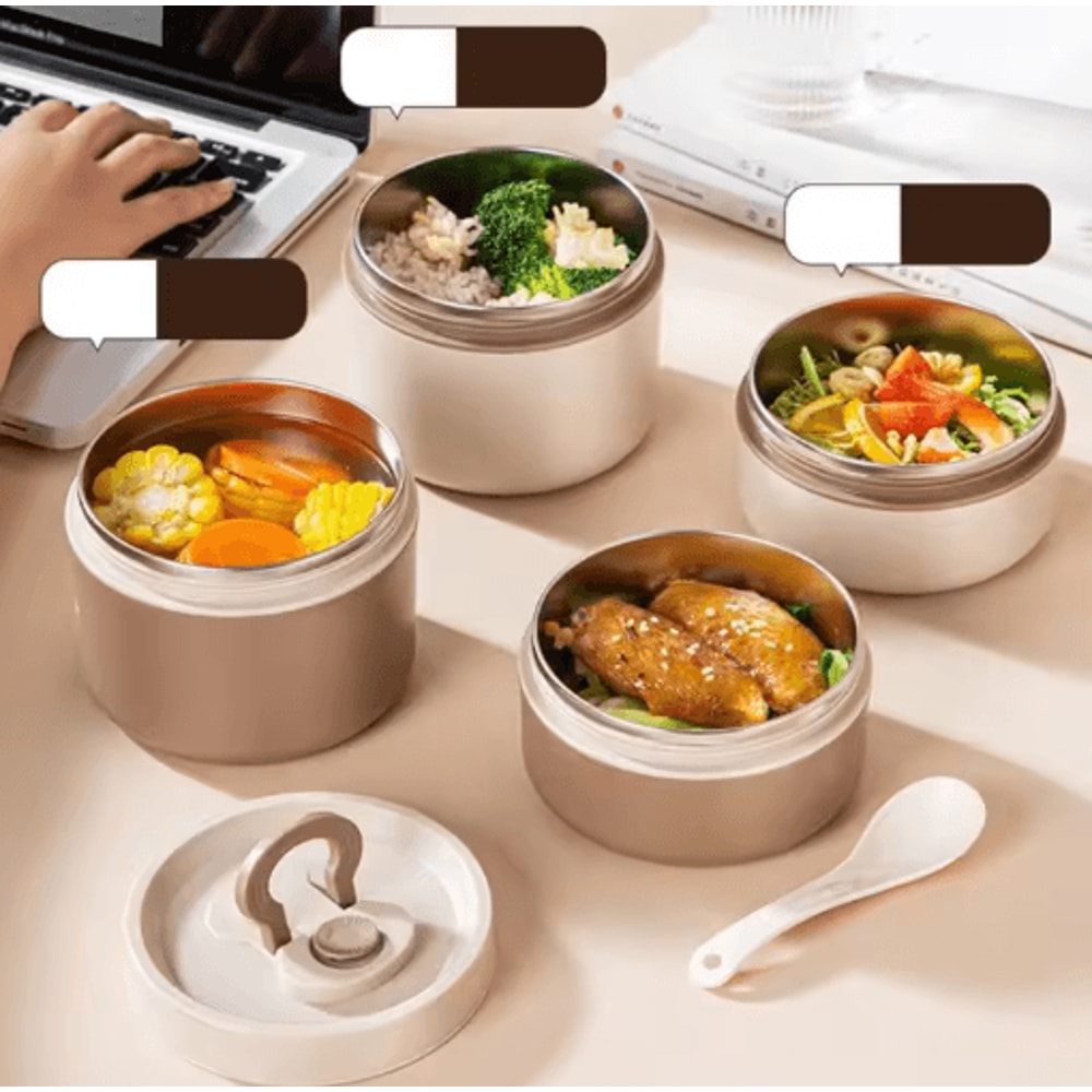 Stainless Steel Food Thermal Jar Insulated Soup Cup Lunch Container 350ml 650ml 0