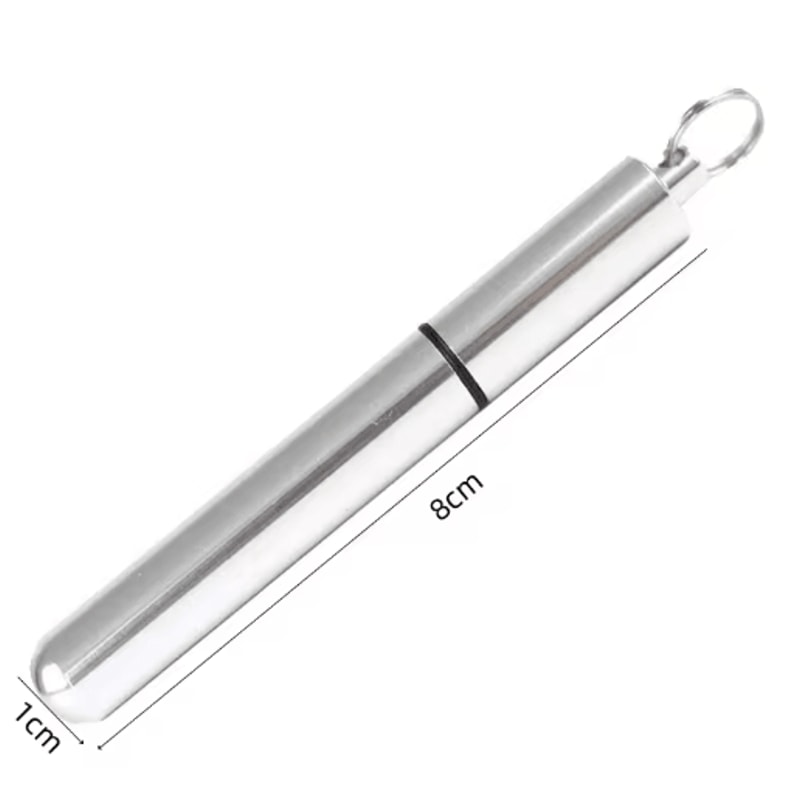 Portable Stainless Steel Toothpick Holder Case Rustproof Sealed Storage Container 5