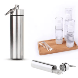 portable stainless steel toothpick holder case rustproof sealed storage container