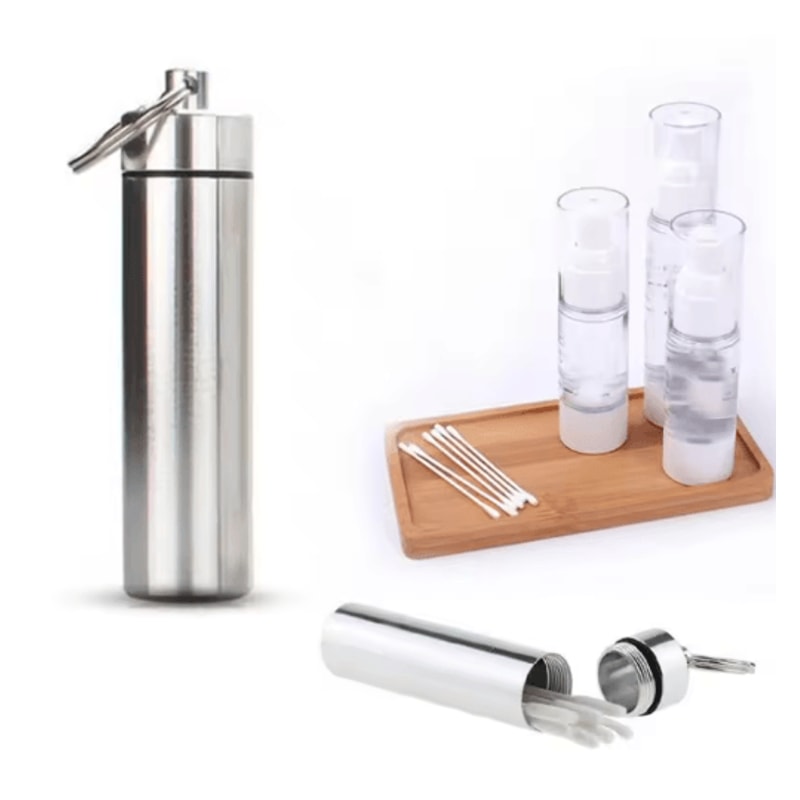 Portable Stainless Steel Toothpick Holder Case Rustproof Sealed Storage Container 0