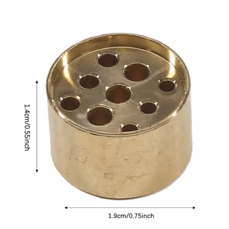 Decorative Brass Incense Burner With Heat Resistant Base Mini Holder For Sandalwood Incense 3